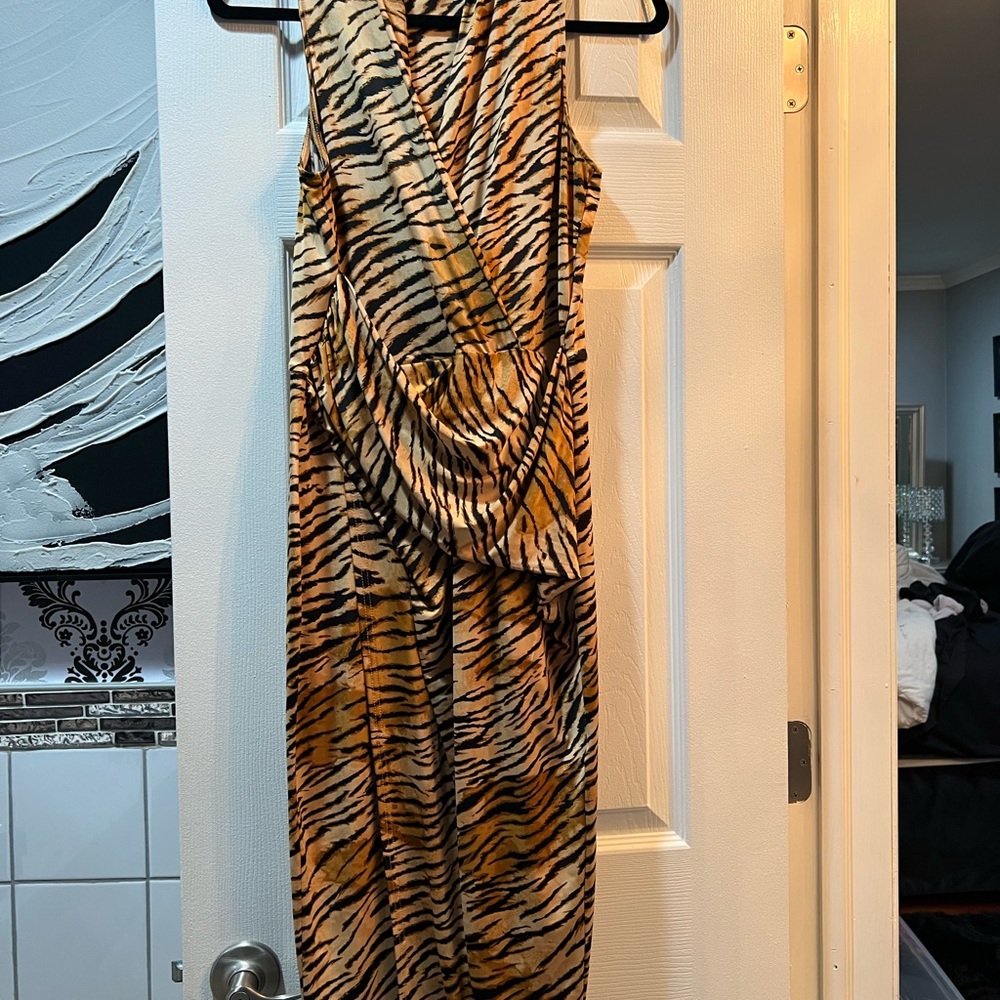 RACHEL Rachel Roy Animal Print Maxi Dress